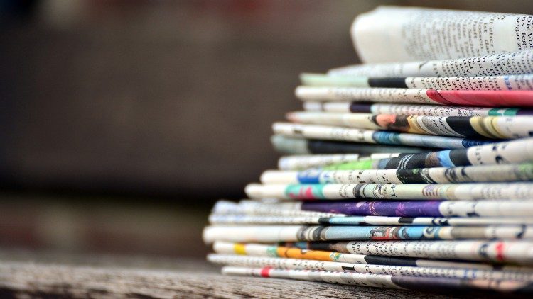 File photo of a stack of newspapers