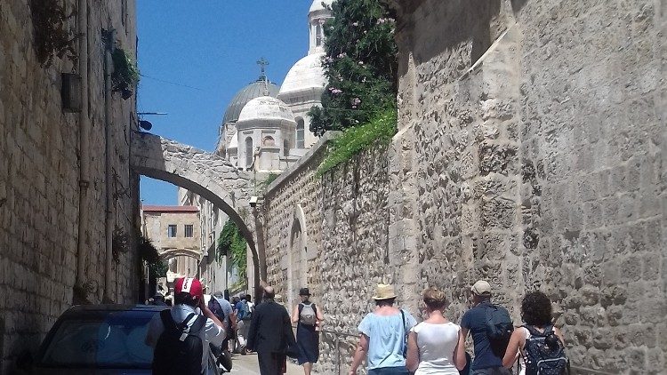 Der Beginn der Via Dolorosa - Aufnahme von 2018