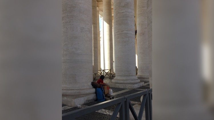Senza tetto a San Pietro