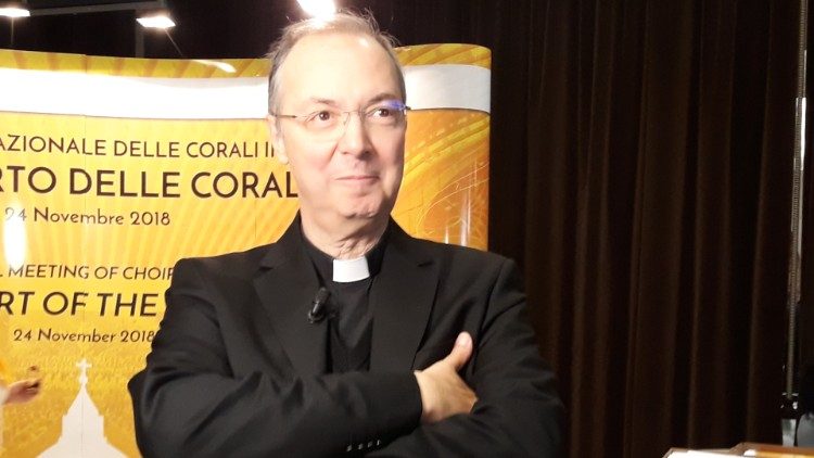 Monsignor Marco Frisna at the Choral Meeting in the Vatican