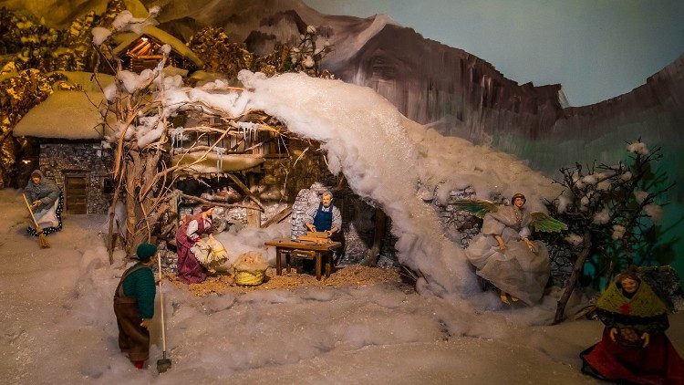 Un particolare di un presepe