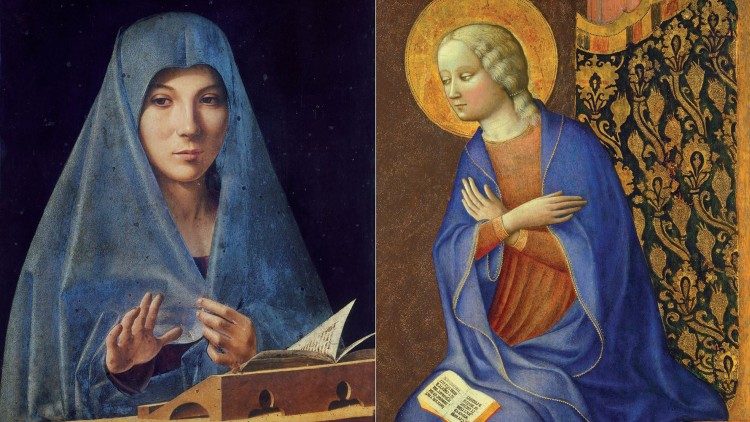 Le opere d'arte riprodotte nel libro  "Maria attraverso la pittura"