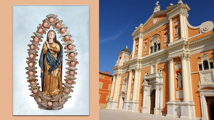  Statua dell'Assunta che si venera nella cattedrale di Carpi