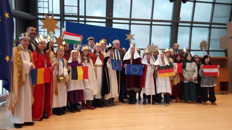 Sternsinger am Europäischen Parlament, Archivphoto von 2019