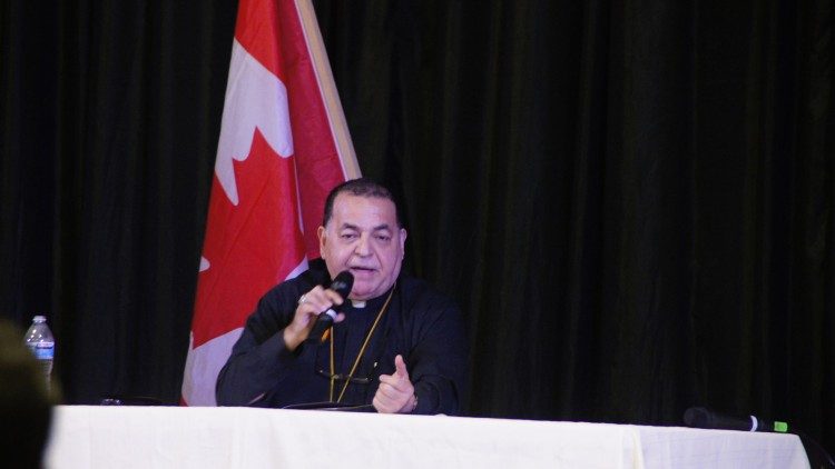 Mons. Marín Saavedra, en conferencia de prensa sobre apoyo a migrantes 