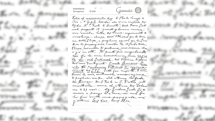 Diario del Papa - Archivio della Fondazione Papa Giovanni XXIII - Bergamo 