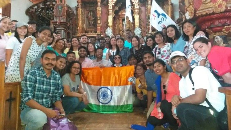 Indian delegation at World Youth Day 2019 in Panama.