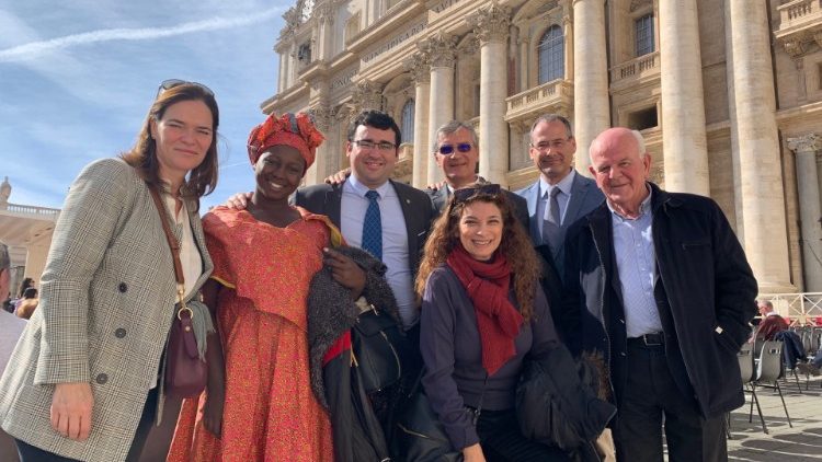 Hace un año Augusta en la Audiencia general del Papa Francisco 
