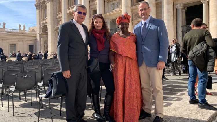 Hace un año Augusta en la Audiencia general del Papa Francisco 