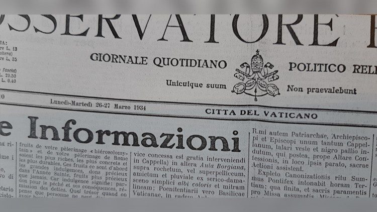 L´Osservatore Romano