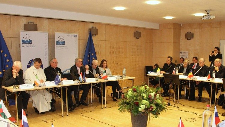 Les membres de la COMECE reçoivent Jean-Claude Junker, Président de la Commission européenne - 15 mars 2019 