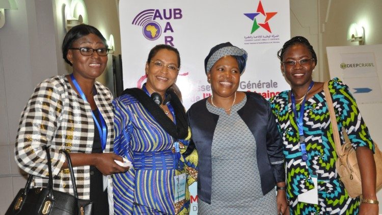 2019.04.08 Keitirele Mathapi, Presidente della UAR-AUB, nell'Assemblea Generale a Marrkech, 25-29-3-19