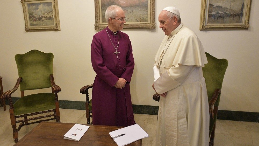 Audiencia del Papa al Arzobispo de Canterbury, Justin Welby