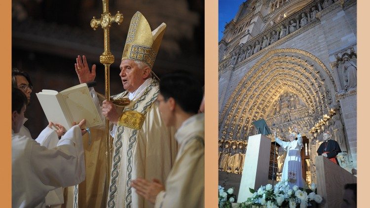 Notre Dame de Paris - Papa Benedetto settembre 2008  