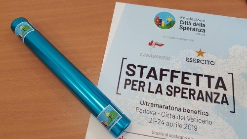 Arriva a San Pietro la staffetta di solidarietà della "Città della Speranza"