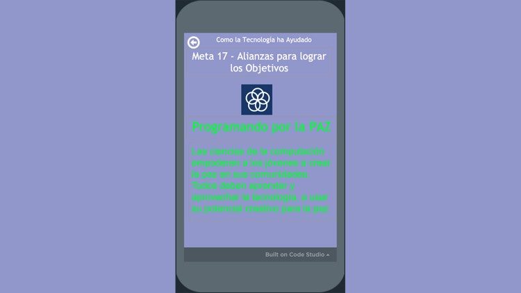 Este código mostraría esta pantalla, con una declaración sobre las ciencias de la computación, bendecida por el Papa