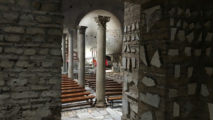 Les catacombes de Sainte-Domitille à Rome.