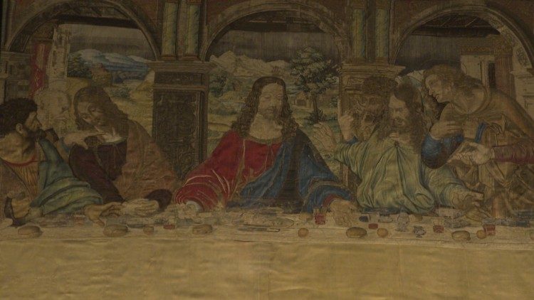 2019.05.02 Leonardo da Vinci Musei Vaticani arazzo Ultima Cena.jpg