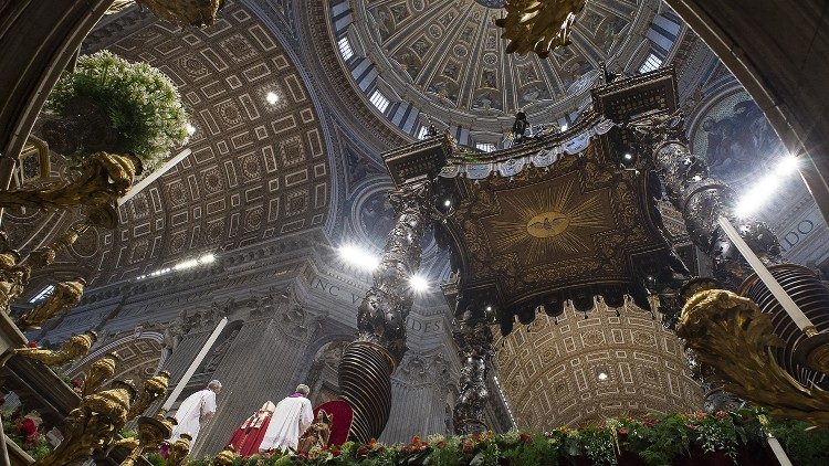 Il Baldacchino nella Basilica di San Pietro