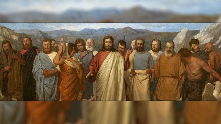 O Senhor escolheu outros setenta e dois e os enviou dois a dois. "Que todos sejam um em Cristo Jesus."