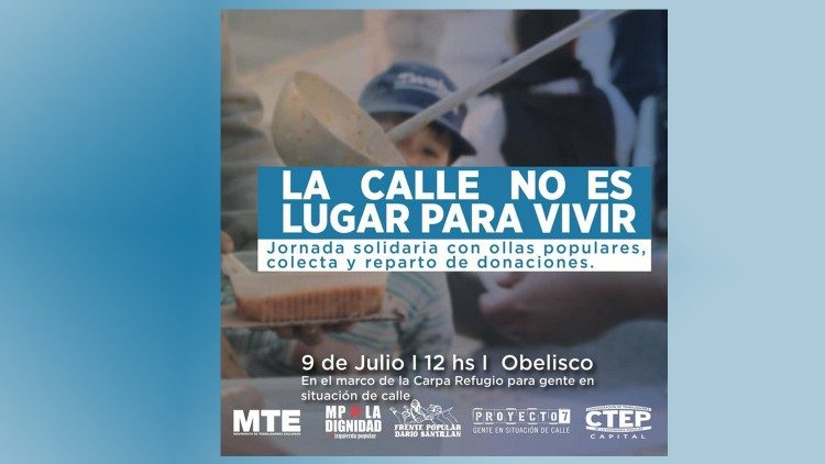 "A rua não é um lugar para viver” é o lema do evento