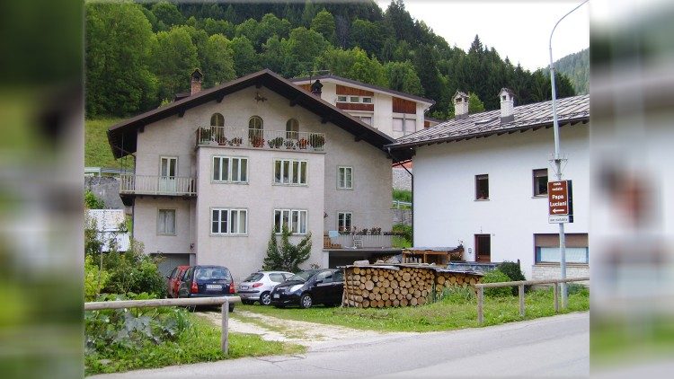 The house where Pope John Paul I grew up in the Dolomites
