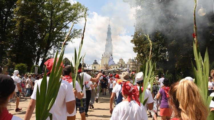 Pielgrzymi na Jasnej Górze