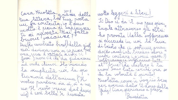 Lettera all'amica Nicoletta