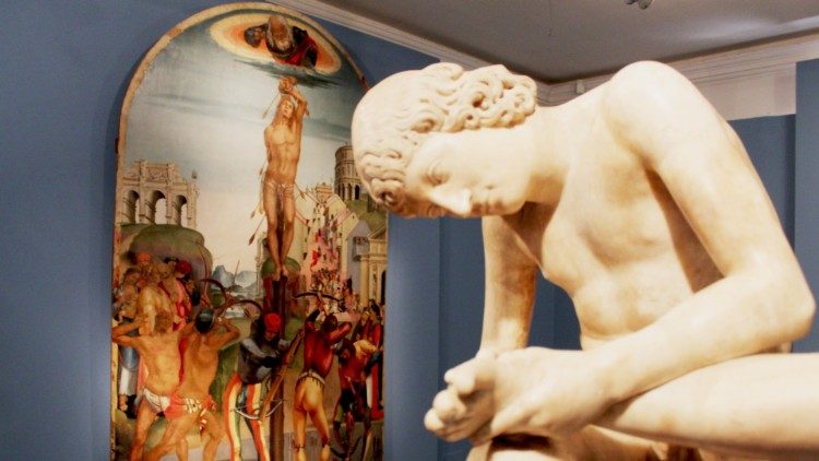 L'allestimento della mostra"Luca Signorelli e Roma. Oblio e riscoperte" ai Musei Capitolini