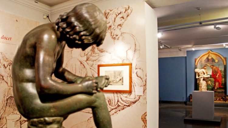 L'allestimento della mostra"Luca Signorelli e Roma. Oblio e riscoperte" ai Musei Capitolini