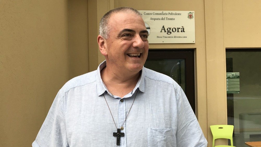 SISMA CENTRO ITALIA – Don Nzzareno Gaspari, parroco di Arquata del Tronto .JPG