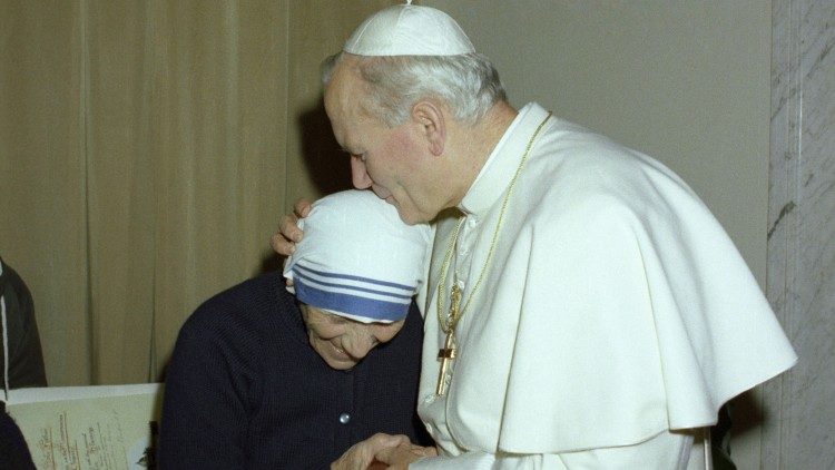Saints Teresa of Calcutta and Pope John Paul II