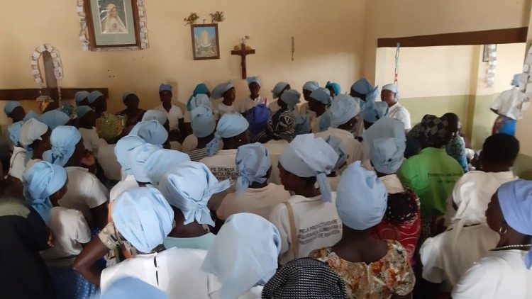 As mulheres da Legião de Maria da Paróquia Imaculada Conceição, em Marara