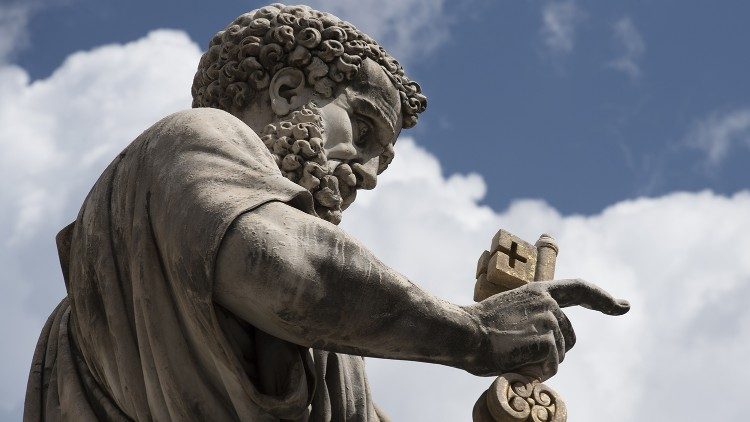 Saint Pierre, premier évêque de Rome.