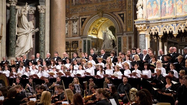 Concert du Festival international de Musique et d'Art sacré, en 2019 en la basilique Saint-Paul-hors-les-Murs (Rome)