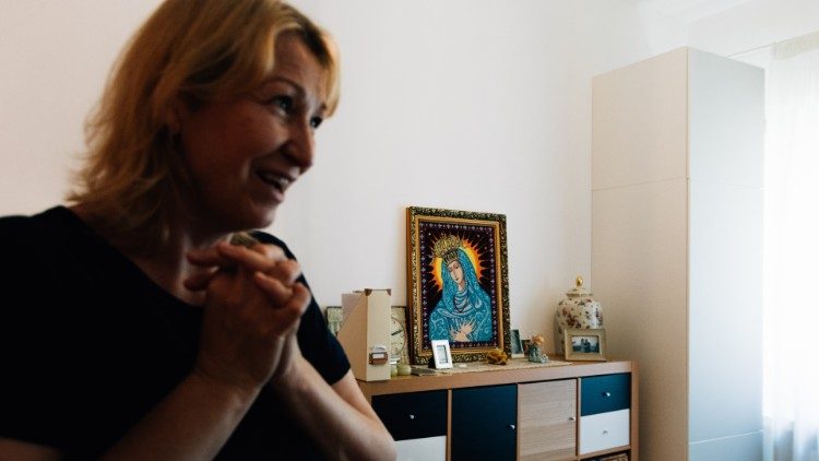 Viktoria with her favourite icon