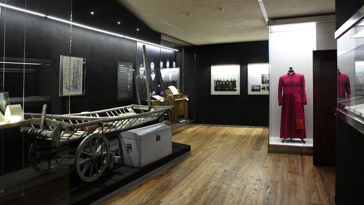 Una sala del Museo Albino Luciani a Canale d'Agordo