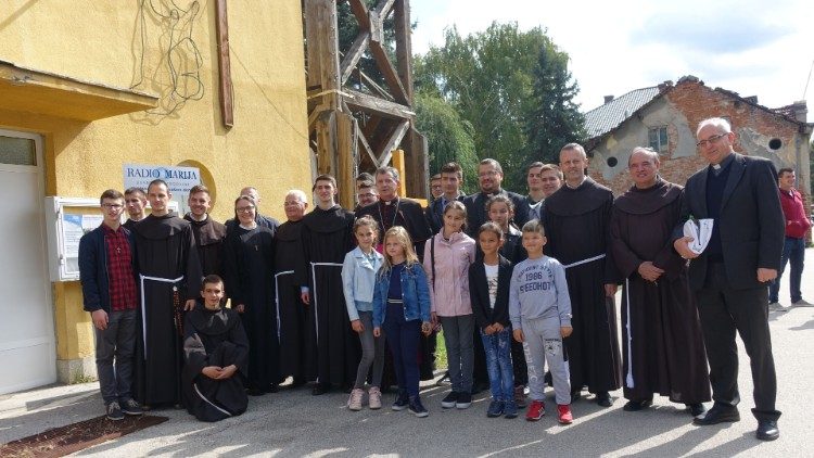 Mgr Tomo Vukšić à Drvar, en Bosnie-Herzégovine, en octobre 2019