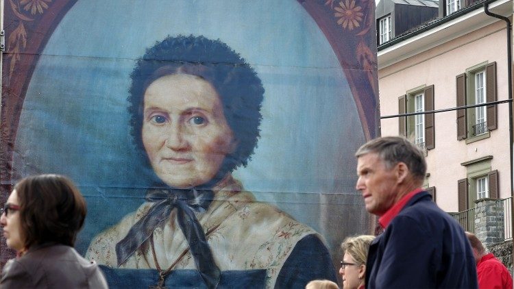 Bei der Heiligsprechung der Schweizerin Marguerite Bays am 13. Oktober 2019 im Vatikan