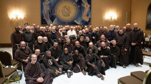 Papst Franziskus zu Kapuzinern: „Die Freude ist Eure Stärke“