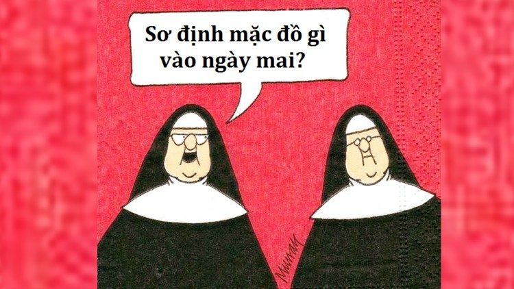 “Áo dòng” – một phong cách chưa bao giờ lỗi mốt! Nguồn ảnh: Công giáo hài hước