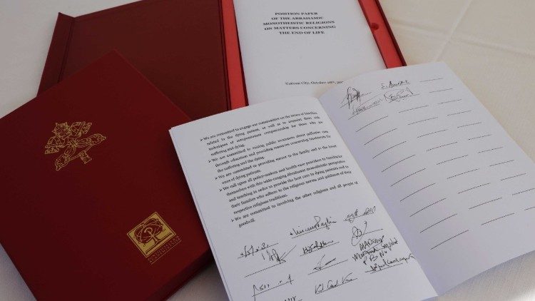La dichiarazione congiunta delle religioni monoteiste abramitiche sulle problematiche del fine vita