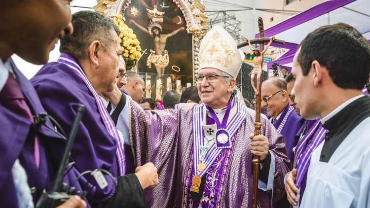 Cuarto recorrido procesional del Señor de los Milagros