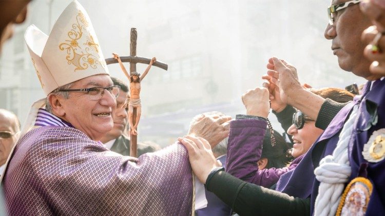 Cuarto recorrido procesional del Señor de los Milagros