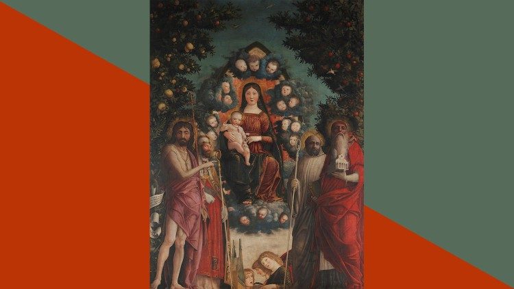 Andrea Mantegna, Pala Trivulzio, 1497, tempera su tela, Pinacoteca del Castello Sforzesco, Milano