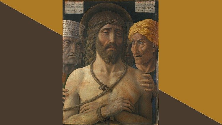 Andrea Mantegna, Ecce homo, (1500-1502), tempera su tela di lino, Musée Jacquemart-André, Parigi