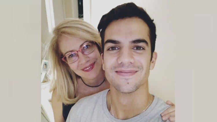 Grilex with his mother