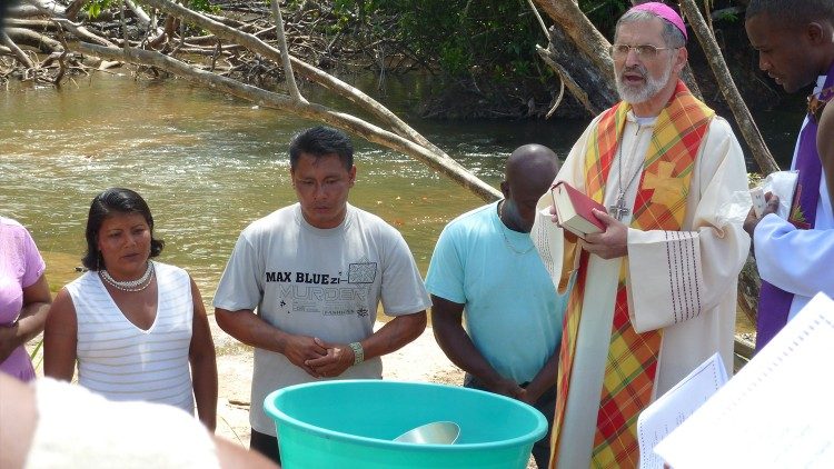 Bishop Lafont in Antecume Pata in 2012