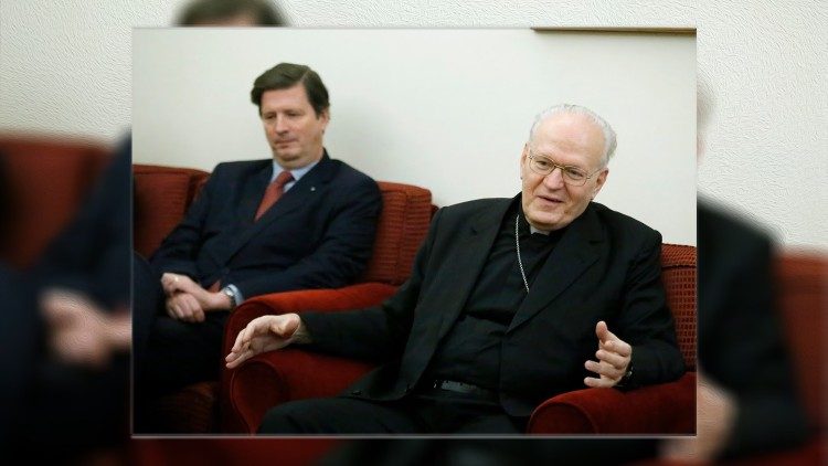 Kardinál Péter Erdő s veľvyslancom Eduardom Habsburg-Lothringenom