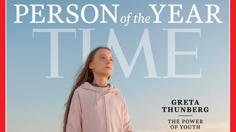 Greta Thunberg in copertina come personaggio dell'anno 